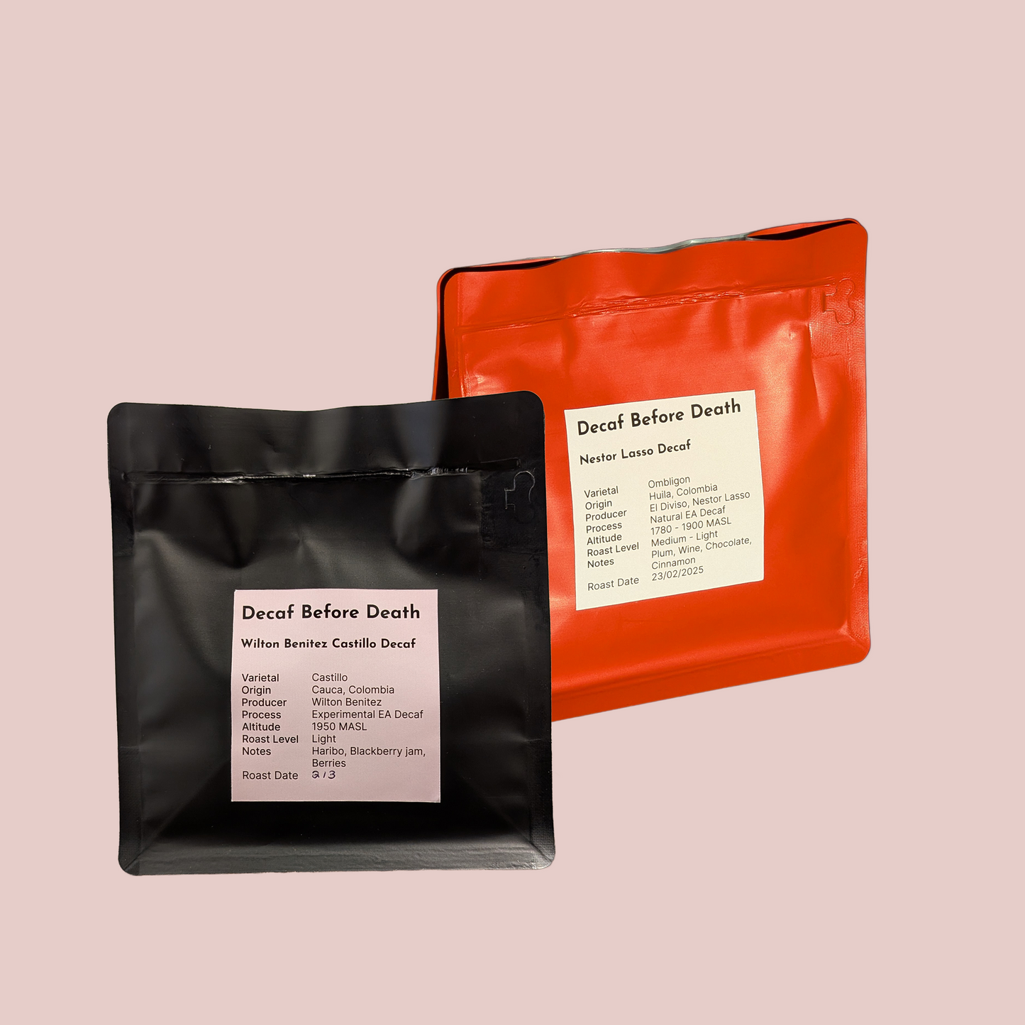 Decaf Before Death Bundle (Wilton Benitez & Nestor Lasso decaf, 200g) - delivery from 24th March