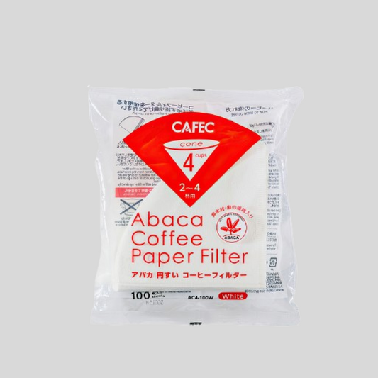 CAFEC Abaca Coffee Paper Filters (2-4 Cup, 100 pack)